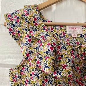 LIBERTY OF LONDON FOR TARGET Floral Ruffle Collar Blouse Size S